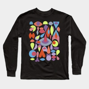 Amalgam - Abstract Motif Long Sleeve T-Shirt